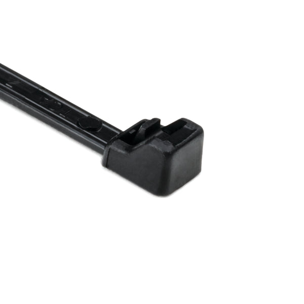 Hellermann Tyton RT40R0C2 Releasable Cable Tie, Release Tab, 8.5" Long, 40 lb Tensile Strength, PA66, Black, 100/pkg