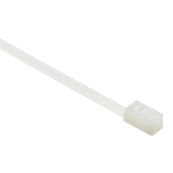 Hellermann Tyton RT50LL9C2 Releasable Cable Tie, Release Tab, 15" Long, 50 lb Tensile Strength, PA66, Natural, 100/pkg