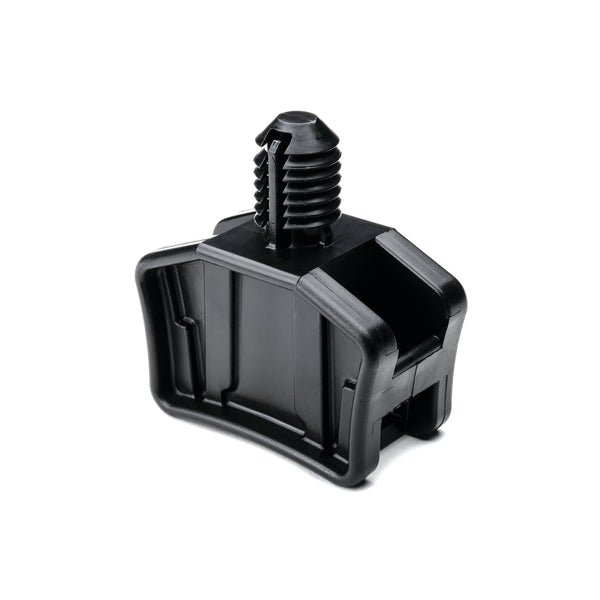 Hellermann Tyton S3STM500HIRHSF1 Fir Tree Saddle Mount, Hole Diameter 0.5", Panel Thickness 0.08 - 0.52", PA66HIRHS, Black, 250/pkg