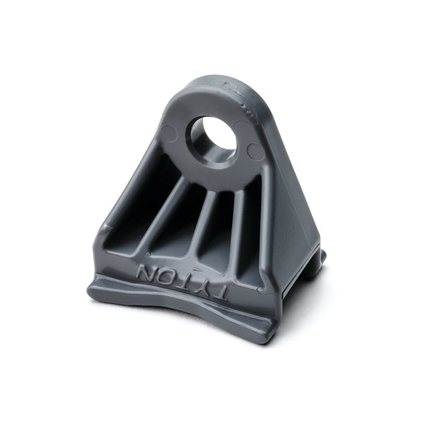 Hellermann Tyton SAM83HIRHSH1 Axial Oval Mount, 0.31" (8mm) Mounting Hole, PA66HIRHS, Gray, 500/pkg