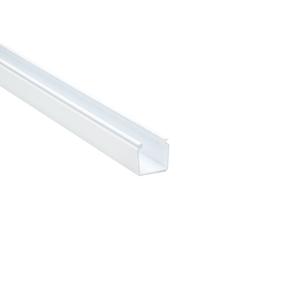 Hellermann Tyton 181-00142 Solid Wall Wiring Duct, 0.75 x .75", 6 ft Sticks, Adhesive, PVC, White, 120ft/ctn