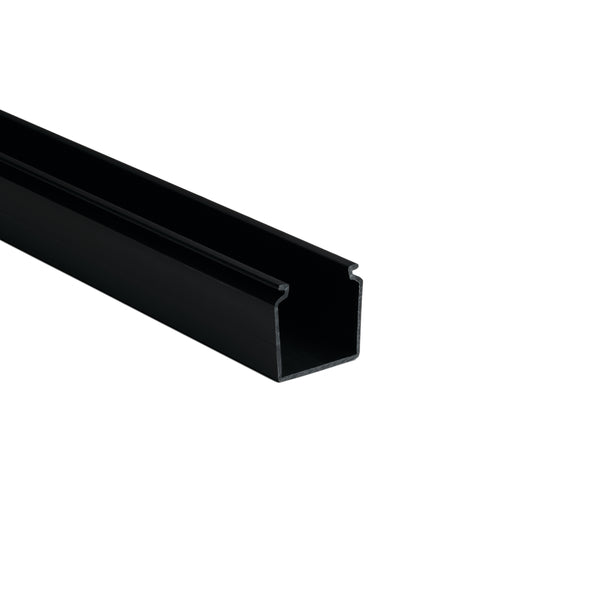 Hellermann Tyton 181-15500 Solid Wall Wiring Duct, 1.5 x 1.5", 6 ft Sticks, Non-Adhesive, PVC, Black, 120ft/ctn