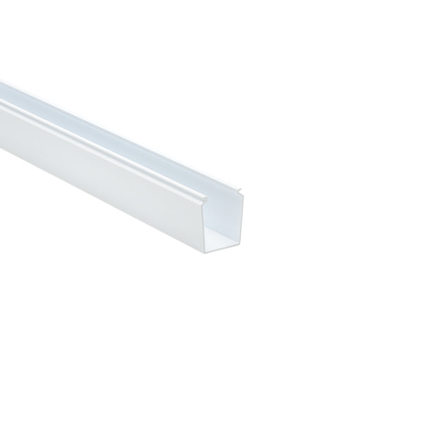 Hellermann Tyton 181-15202 Solid Wall Wiring Duct, 1.5 x 2", 6 ft Sticks, Non-Adhesive, PVC, White, 120ft/ctn