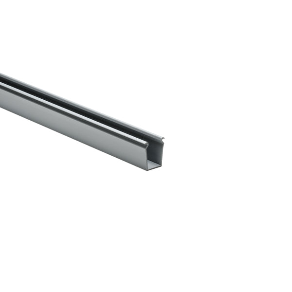 Hellermann Tyton 181-11501 Solid Wall Wiring Duct, 1 x 1.5", 6 ft Sticks, Non-Adhesive, PVC, Gray, 120ft/ctn