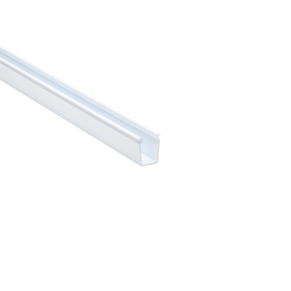 Hellermann Tyton 181-11502 Solid Wall Wiring Duct, 1 x 1.5", 6 ft Sticks, Non-Adhesive, PVC, White, 120ft/ctn