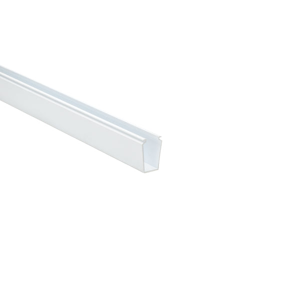 Hellermann Tyton 181-12002 Solid Wall Wiring Duct, 1 x 2", 6 ft Sticks, Non-Adhesive, PVC, White, 120ft/ctn