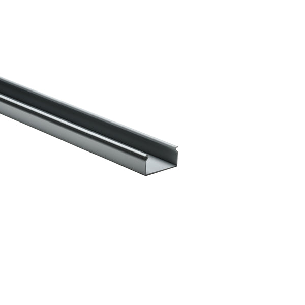 Hellermann Tyton 181-21001 Solid Wall Wiring Duct, 2 x 1", 6 ft Sticks, Non-Adhesive, PVC, Gray, 120ft/ctn