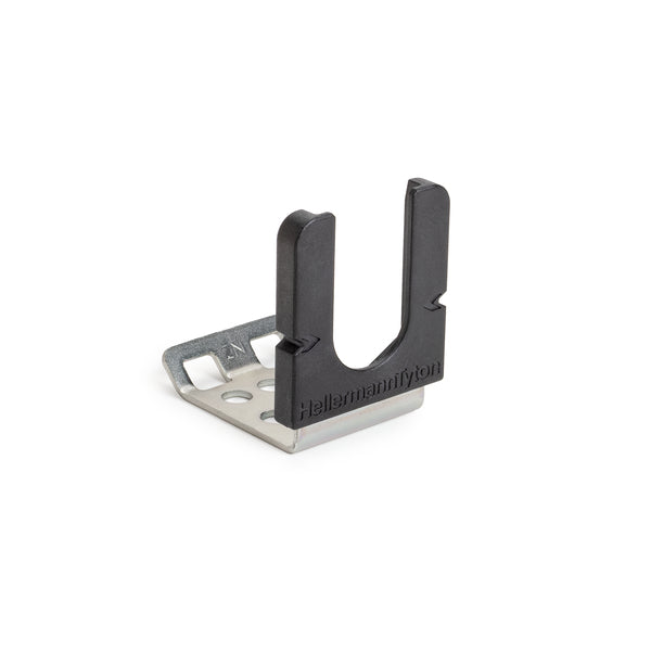 Hellermann Tyton 151-04215 Proximity Sensor Mount, Right Angle, 18 mm, M6, PPS/ST/ZN, Black, 1/bag