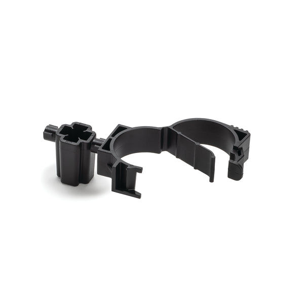 Hellermann Tyton 156-02933 Stud Mount to LOC Locking Clamp, 20-25mm Clamp, 5mm/6mm Stud Mount, PA66HIRHSUV, Black, 1000/ctn
