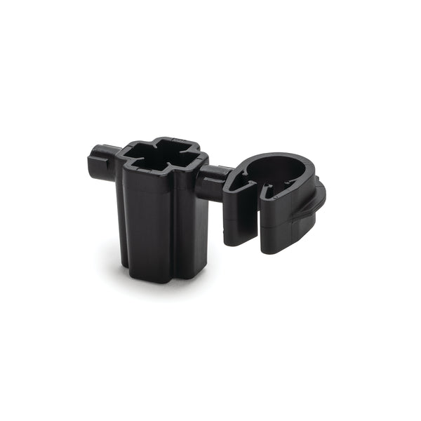 Hellermann Tyton 156-02911 Stud Mount to MOC Clip, 10mm Clip, 5mm/6mm Stud Mount, PA66HIRHSUV, Black, 2000/ctn