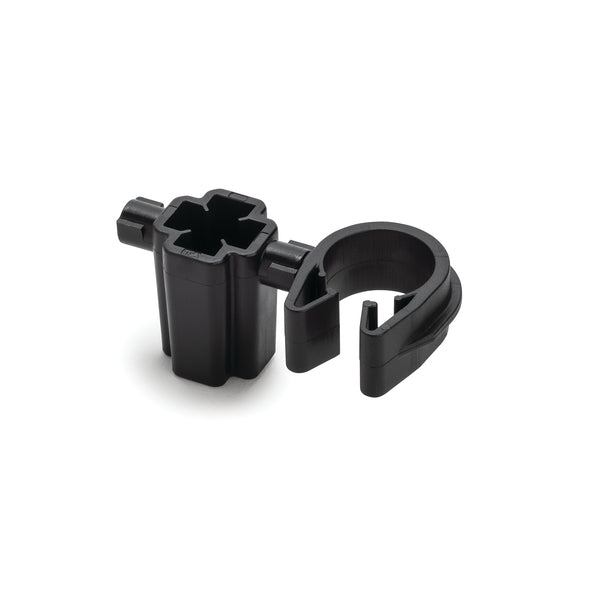 Hellermann Tyton 156-02912 Stud Mount to MOC Clip, 12mm Clip, 5mm/6mm Stud Mount, PA66HIRHSUV, Black, 2000/ctn