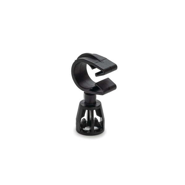 Hellermann Tyton 156-02882 Stud Mount to MOC Clip, 16mm Clip Above Mount, 5mm/6mm Stud Mount, PA66HIRHSUV, Black, 2000/ctn