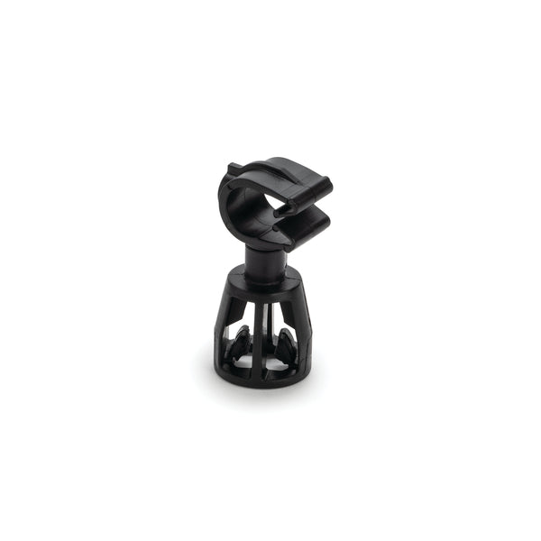 Hellermann Tyton 156-02878 Stud Mount to MOC Clip, 9mm Clip Above Mount, 5mm/6mm Stud Mount, PA66HIRHSUV, Black, 2000/ctn