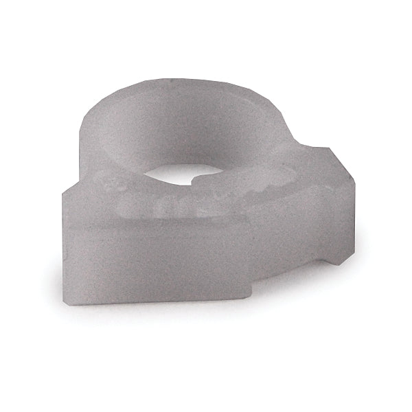 Hellermann Tyton SNP1.2510C2 Snapper Hose Clamp, 0.28 - 0.30" Bundle Diameter, POM, White, 100/pkg