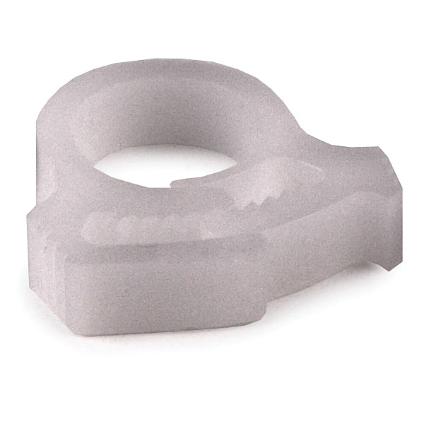 Hellermann Tyton SNP1.510C2 Snapper Hose Clamp, 0.31 - 0.35" Bundle Diameter, POM, White, 100/pkg