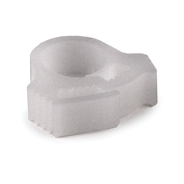 Hellermann Tyton SNP110C2 Snapper Hose Clamp, 0.24" - 0.26" Bundle Diameter, POM, White, 100/pkg