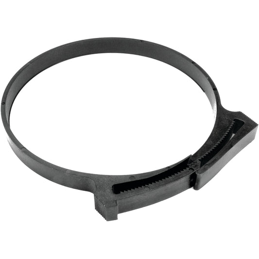 Hellermann Tyton SNP60GHS0C2 Snapper Hose Clamp, 2.31 - 2.59" Bundle Diameter, PA66GF13, Black, 100/pkg