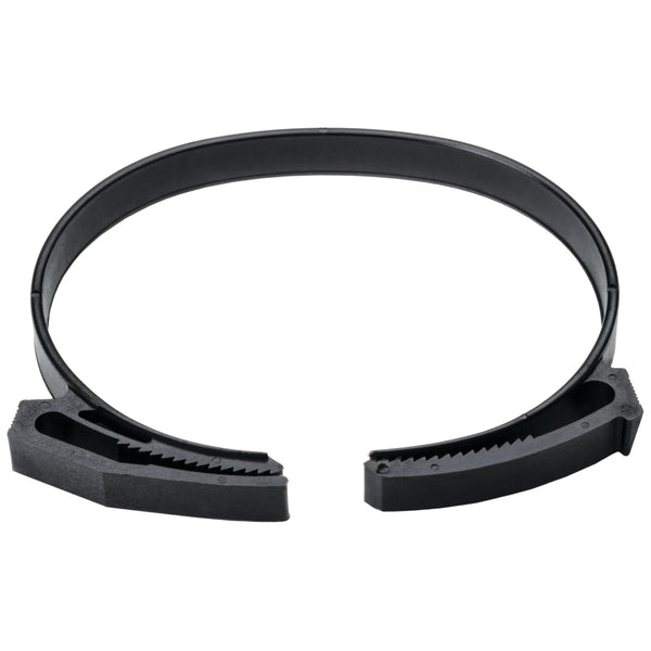 Hellermann Tyton SNP70GHS0C2 Snapper Hose Clamp, 2.63"–3.15" Bundle Diameter, PA66GF13, Black, 100/pkg