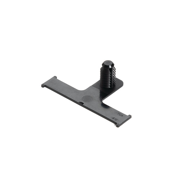 Hellermann Tyton 151-02457 Standoff Bundling Clip, 2.36" Long, 0.02 - 0.23" Panel Thickness, PA66HIRHSUV, Black, 5000/carton