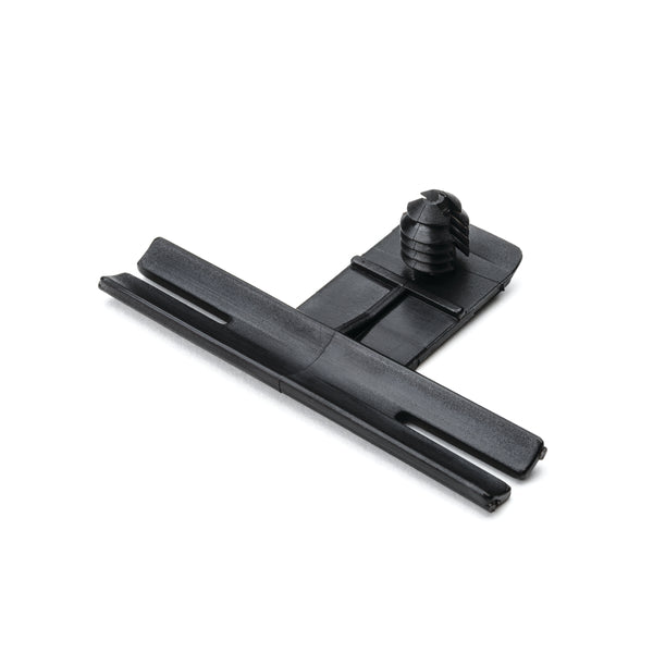 Hellermann Tyton 151-00023 Standoff Bundling Clip, 2.2" Long, 0.03 - 0.14" Panel Thickness, PA66HIRHS, Black, 500/box