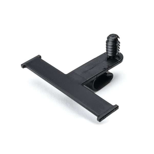 Hellermann Tyton 151-00623 Standoff Bundling Clip, 2.2" Long, 0.03 - 0.22" Panel Thickness, PA66HIRHSUV, Black, 1500/box