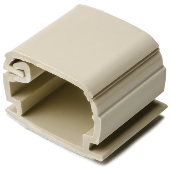 Hellermann Tyton SRCI0500C2 TSR Adhesive Cable Clamp, 0.76" Width, 0.51" Height, PVC, Ivory, 100/pkg