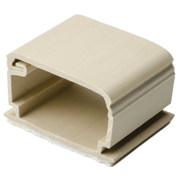 Hellermann Tyton SRCI0750C2 TSR Adhesive Cable Clamp, 1.25" Width, 0.77" Height, PVC, Ivory, 100/pkg