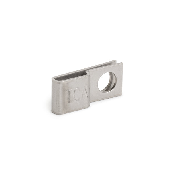 Hellermann Tyton 151-00837 Stainless Steel Tie Mount, 0.16" Hole Dia, 0.39" Max Tie Width, Grade 316 SST, ML, 100/pkg