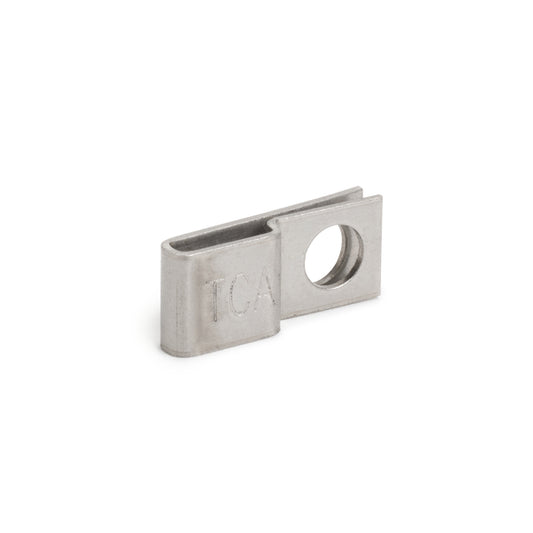 Hellermann Tyton 151-00837 Stainless Steel Tie Mount, 0.16" Hole Dia, 0.39" Max Tie Width, Grade 316 SST, ML, 100/pkg