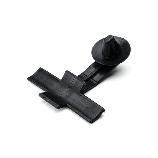 Hellermann Tyton 150-45397 Standoff Bundling Clip, 1.6" Long, 0.02 - 0.07" Panel Thickness, PA66HIRHS, Black, 500/box
