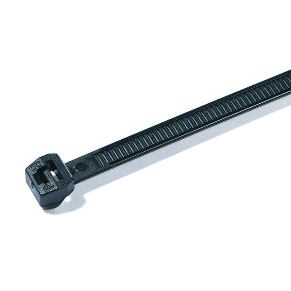 Hellermann Tyton 118-00066 Outside Serrated Cable Tie, 15.2" Long, 120lb Tensile Strength, PA66HS, Black, 100/pkg