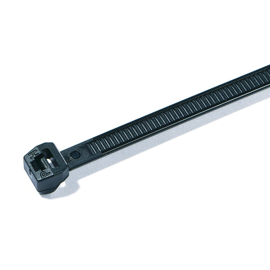 Hellermann Tyton 118-00066 Outside Serrated Cable Tie, 15.2" Long, 120lb Tensile Strength, PA66HS, Black, 100/pkg