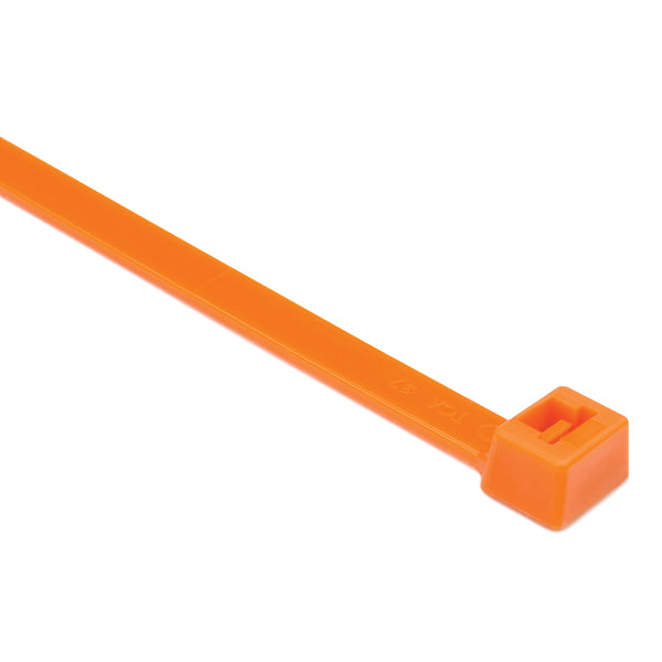 Hellermann Tyton 111-12075 Heavy Duty Cable Tie, 15" Long, 120lb Tensile Strength, PA66HIRHS, Orange, 500/pkg
