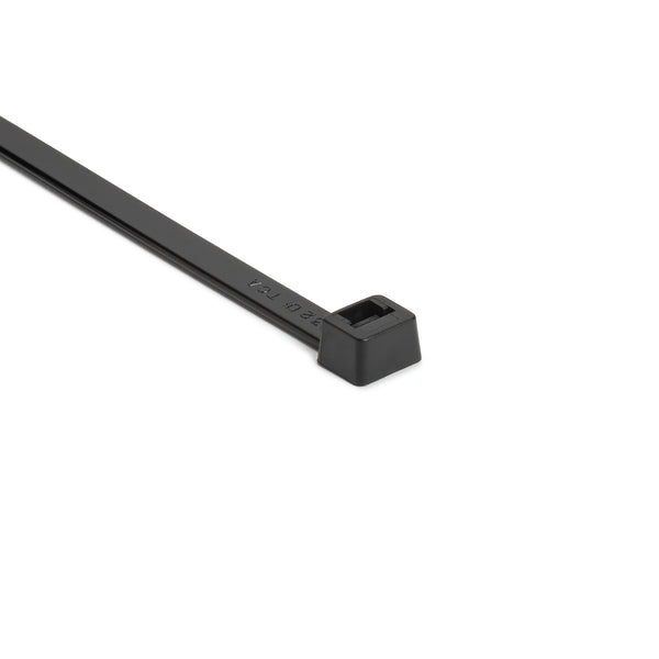 Hellermann Tyton T120I0K2 Heavy Duty Cable Tie, 12" Long, UL Rated, 120lb Tensile Strength, PA66, Black, 50/pkg
