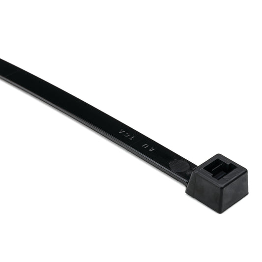 Hellermann Tyton 111-15210 Heavy Duty MilSpec Cable Tie, 15" Long, MS3367, 175lb Tensile Strength, PA66UV, Black, 25/bg