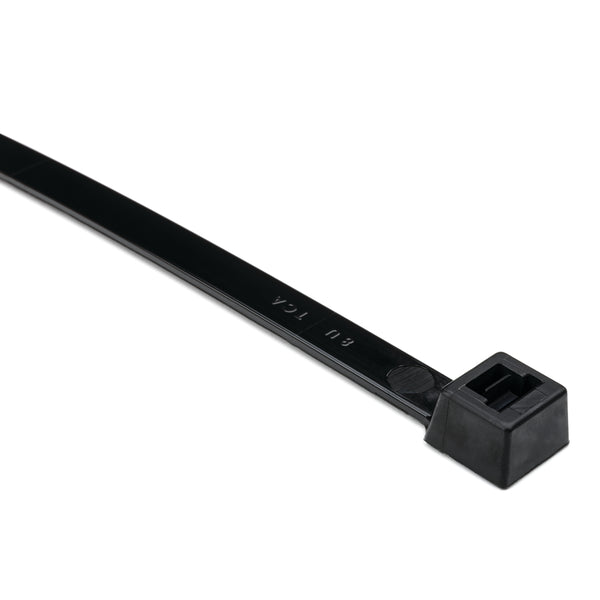 Hellermann Tyton T150R0UVX2 Heavy Duty Cable Tie, 15" Long, UL Rated, 175lb Tensile Strength, PA66UV, Black, 25/pkg