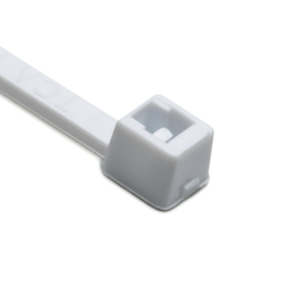 Hellermann Tyton T18R10M4 Cable Tie, 4" Long, UL Rated, 18lb Tensile Strength, PA66, White, 1000/pkg