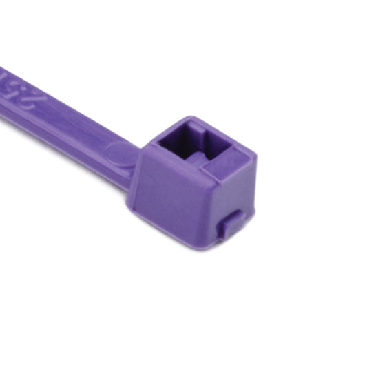 Hellermann Tyton 111-02572 MilSpec Cable Tie, 5.5" Long, MS3367, 18lb Tensile Strength, PA66, Purple, 1000/bg