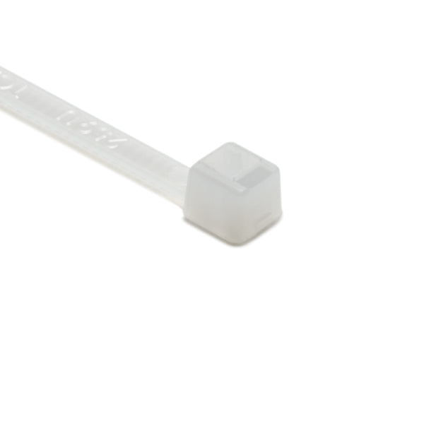 Hellermann Tyton 111-02524 MilSpec Cable Tie, 8" Long, MS3367, 18lb Tensile Strength, PA66, Natural, 1000/bg