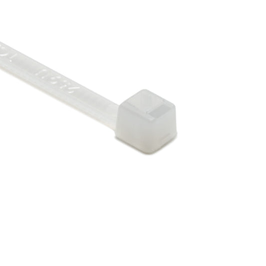 Hellermann Tyton 111-02524 MilSpec Cable Tie, 8" Long, MS3367, 18lb Tensile Strength, PA66, Natural, 1000/bg