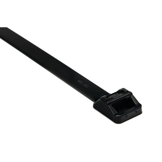 Hellermann Tyton 111-01196 Heavy Duty Cable Tie, 22" Long, UL Rated, 250lb Tensile Strength, PA66HIRHSUV, Black, 25/pkg