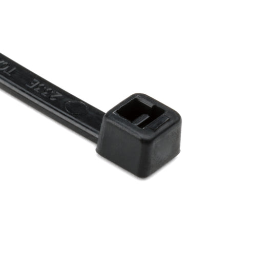 Hellermann Tyton 111-01464 UV Resistant Cable Tie, 8" Long, UL Rated, 30lb Tensile Strength, PA66UV, Black, 1000/pkg