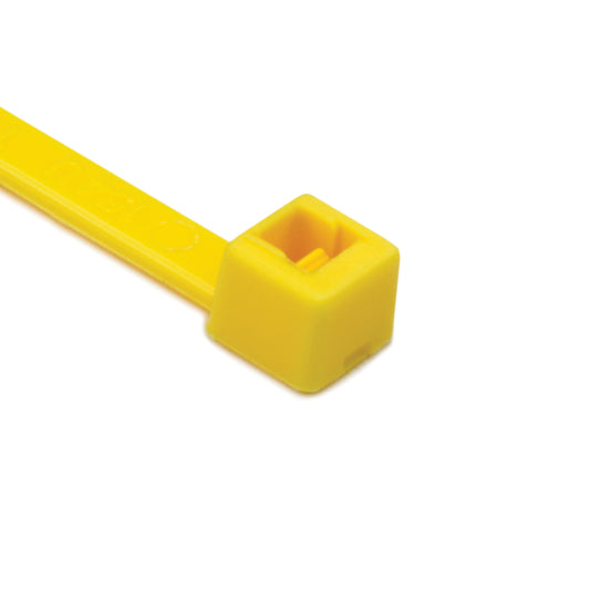 Hellermann Tyton T30R4C2 Cable Tie, 6" Long, UL Rated, 30lb Tensile Strength, PA66, Yellow, 100/pkg