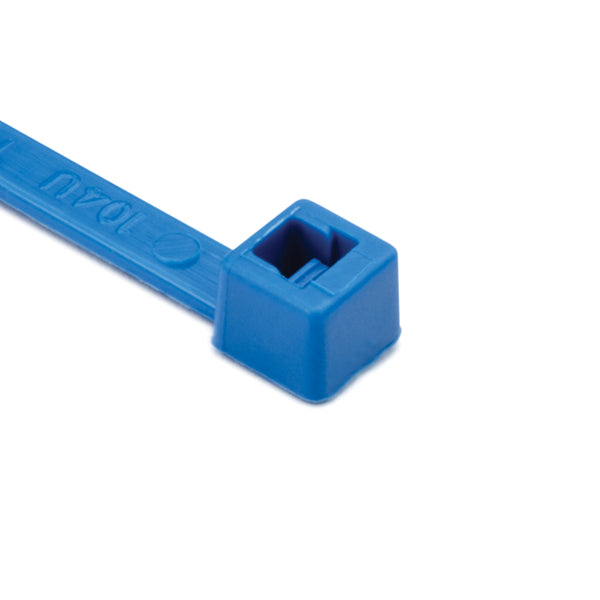 Hellermann Tyton T30R6M4 MilSpec Cable Tie, 6" Long, MS3367, UL Rated, 30lb Tensile Strength, PA66, Blue, 1000/pkg