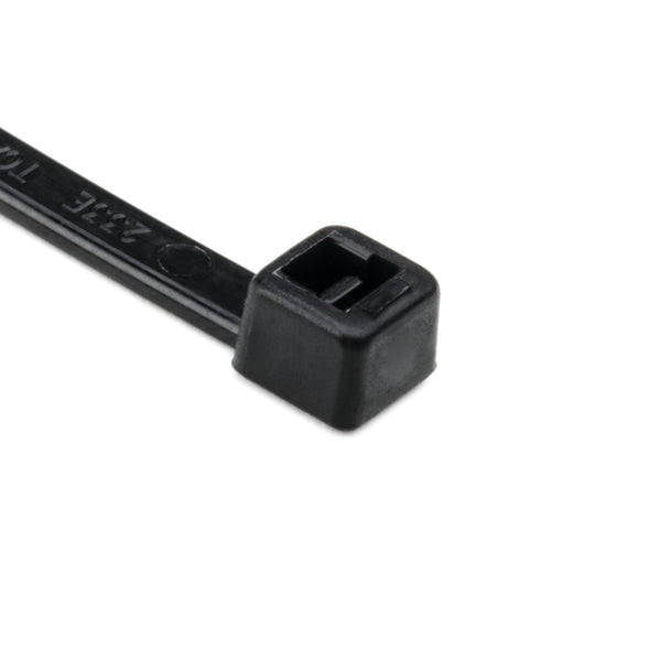 Hellermann Tyton 111-03088 High-Temp Cable Tie, 6" Long, 30lb Tensile Strength, PA666V0, Black, 1000/pkg