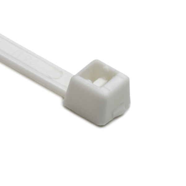 Hellermann Tyton T50L10M4 Cable Tie, 15" Long, UL Rated, 50lb Tensile Strength, PA66, White, 1000/pkg
