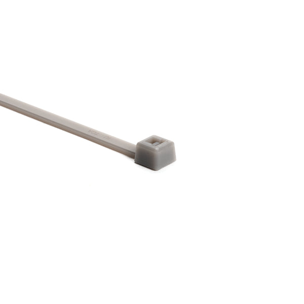 Hellermann Tyton T50I8M4 MilSpec Cable Tie, 12" Long, MS3367, UL Rated, 50lb Tensile Strength, PA66, Gray, 1000/pkg
