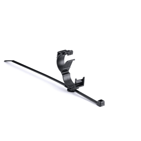 Hellermann Tyton 156-01292 LOC Locking Clamp, 15 - 19 mm, Unassembled to T50R Tie, PA66HIRHSUV, Black, 1000/ctn