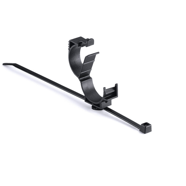 Hellermann Tyton 156-01564 LOC Locking Clamp, 20 - 25 mm, Unassembled to T50R Tie, PA66HIRHSUV, Black, 1000/ctn
