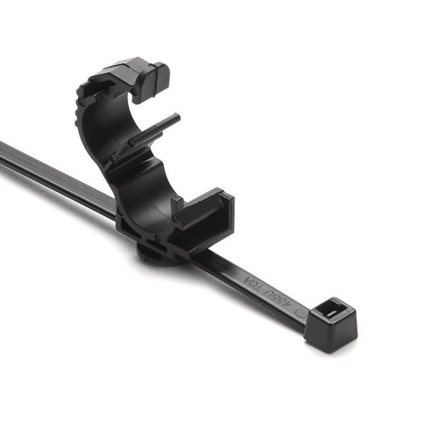 Hellermann Tyton 156-01289 LOC Locking Clamp, 5 - 9 mm, Unassembled to T50R Tie, PA66HIRHSUV, Black, 1000/ctn